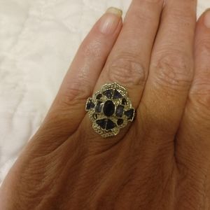 New blue and silver ring